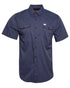 OUTDOORSMAN PERFORMANCE SHORT SLEEVE NAVY BUTTON UP - MENS